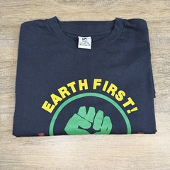 Rare VTG Patagonia Beneficial T’s Mens T-Shirt (XL) Earth First Fist Made USA B5