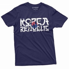 South Korea T-shirt Korean Republic Shirt Flag Coat of arms Football Soccer Tee