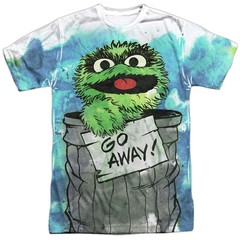 SESAME STREET CAN IT OSCAR THE GROUCH Bold Front Print Men’s Tee Shirt LARGE 2XL