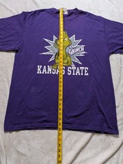 The Grinch Kansas State Purple T-Shirt Size Large Y2K 2000s College Xl