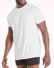 Hanes 3-Pack Men T-Shirt Tee Comfort Fit White Crew Neck Undershirt Short Sleeve
