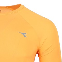 diadora Super Light Crew Neck Short Sleeve Athletic T-Shirt Mens Orange Casual T