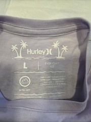 Hurley Men’s Short Sleeve T-Shirt Crew Neck Light Purple Sz Large
