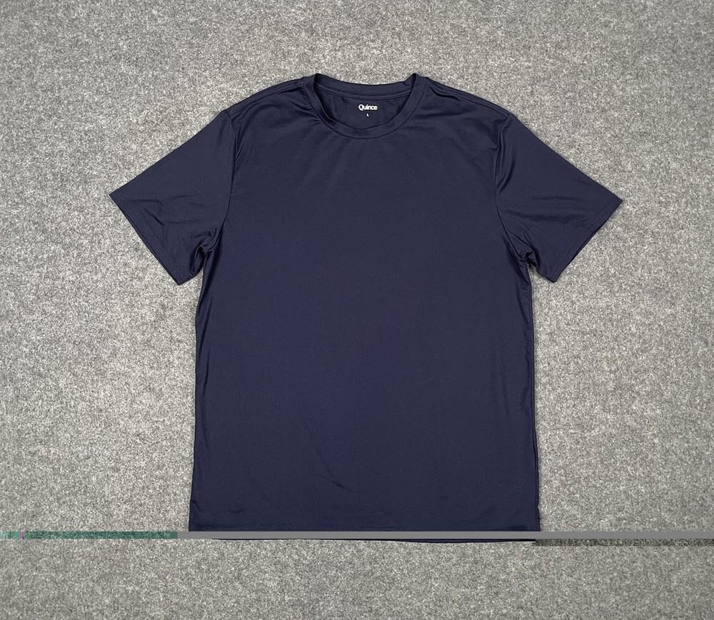 Quince T Shirt Merino Wool Base Layer Mens L Navy All Season Short Sleeve Tee