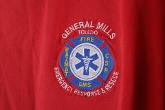 Vtg 90s Mens 2XL Spell Out General Mills Toledo Emergency Response Team T-Shirt