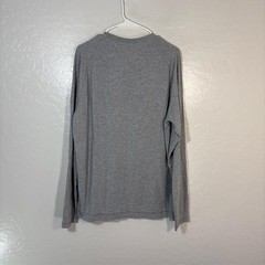 Public Rec Shirt Mens Large Gray Henley Long Sleeve Pima Cotton Tencel Stretch