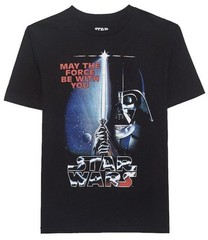 Star Wars Graphic Tee 2-Pack Darth Vader + R2D2 Metal Head Size Large Men Black