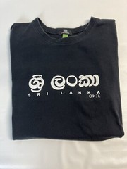 Sri Lanka Large Black T-Shirt Destination Souvenir