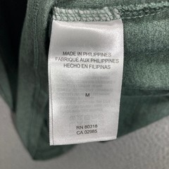 Lucky Brand Henley Shirt Mens Medium Green Long Sleeve Tencel Blend Heathered
