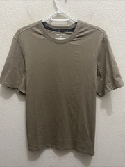 Kenneth Cole Active Mens Small Mountain Brown Short Sleeve Crew Neck T-Shirt NWT