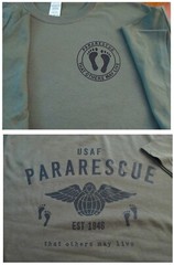 PARARESCUE That Others May Live USAF Silk Screen T-Shirt XL Ultra Cotton 6oz USA