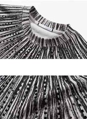 New Fashion Men Trendy Drill Rhinestone Diamond Summer Streetwear Luxury T-Shirt