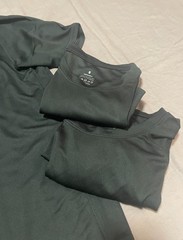 5 Pack Black Men’s Small Workout Tee Shirts 100% Polyester (Five)