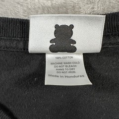 Teddy Fresh Tee Mens M Bear in Car Flames Graphic Long Sleeve Shirt Black