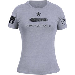 Grunt Style Women’s Come And Take It T-Shirt – Heather Gray