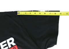 Private Label Space Shuttle Raised Emblems Short Sleeve Black T-Shirt Men’s Sz L