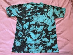Vintage 90s Tie Dye Shirt Mens XL Blue Purple Peace Sign Single Stitch USA