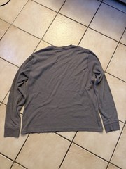ECKO Men’s L/XL Gray Long Sleeve Crew Neck Graphic Print Knit T-Shirt