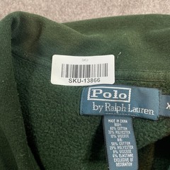 Ralph Lauren Mens Jacket XXL Green Classic Prep Full Zip Harrington Bomber
