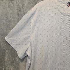 Flag & Anthem Shirt Mens XL Polo White Quarter Button Madeflex Short Sleeve