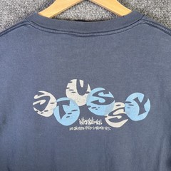 Vintage Stussy Shirt Mens XL Navy 90s International Surf Skate California USA
