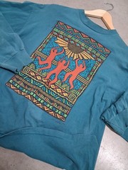 Vintage 1991 Keith Haring Style T-Shirt Art Abstract Pop design Size XL