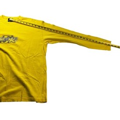 VTG Starter Athletic Men’s 100% Cotton Graphic L/S T-Shirt Yellow • Large