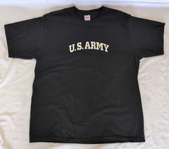 T-Shirt XL, US Army in Silver Raised Letters, UNIQUE, a Little Bling to It, NEW