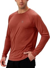 Men’s Rash Guard Swim Shirt UPF 50+ Long Sleeve Quick Dry Lightweight