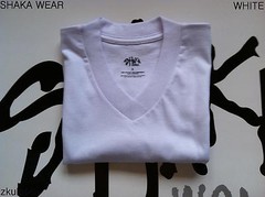 3 NEW SHAKA WEAR PLAIN SHORT SLEEVE V-NECK T-SHIRT WARM WHITE BLANK XL 3PC