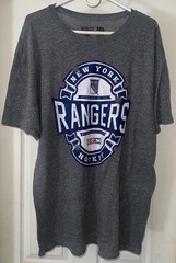 New York Rangers Hockey CCM Gray T-Shirt Mens Size XXL