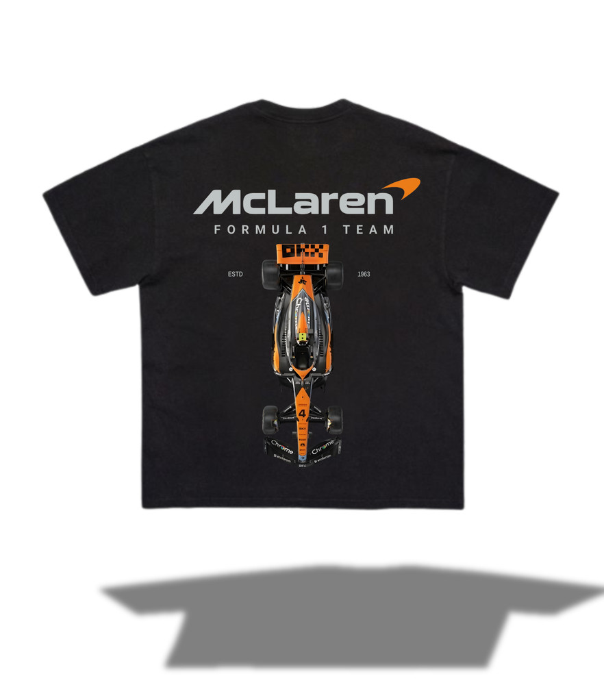 McLaren Formula 1 Team T Shirt Lando Norris #4 F1 Racing Fan Unisex Tee