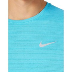 NIKE Miler Short Sleeve Running T-Shirt sz 2XL XX-Large Chlorine Blue Reflective