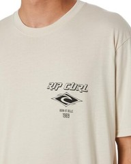 RIP CURL Men’s S/S T-Shirt FADE OUT ICON Washed Clove Size MED NWT LAST ONE