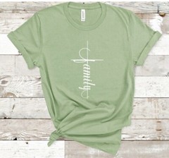 Family Cross T-shirt , Christian Cross, Family Cross Shirt, XS, S, M, L, XL