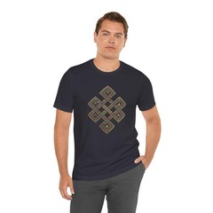 Tibetan Endless Knot T-Shirt | Buddhist Eternal Luck Symbol Unisex Tee Shirt