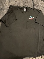 Vtg 80s LOONEY TUNES Single Stitch Tight Neck Mens XL Buster Bunny Pocket Tee