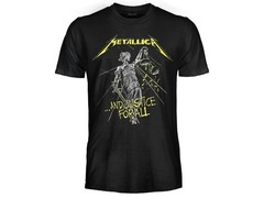 Justice for All Official Metallica T-Shirt Jersey Original Black T-Shirt