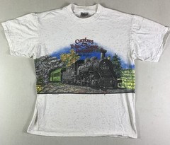 Cumbres & Toltec Scenic Railroad T-shirt Mens Large Steam Train VTG 90s