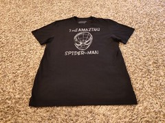 Old Navy The Amazing Spider Man T Shirt Mens Large Black Short Sleeve Crewneck