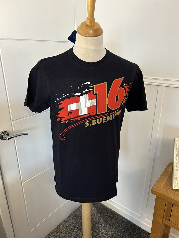 Red Bull Scuderia Toro Rosso Marine Buemi Black T-Shirt L F1 Formula One NEW