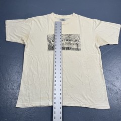 Vintage La Jornada Newspaper 17th Anniversary Tshirt 2001 Large Yellow Dbl Sided