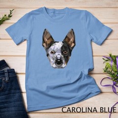 Geometric Blue Heeler Australian Cattle Dog Zip Tee Unisex T-shirt