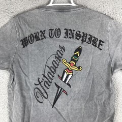 Valabasas Tattoo Shop Shirt Mens Small Gray Graphic Panther Dagger Streetwear
