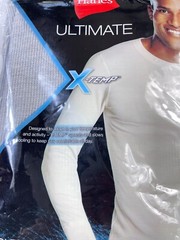 Men’s Hanes Ultimate X-Temp Thermal Crew Neck Long Sleeve Tagless NEW BJ