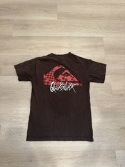 Early 2000s Vtg Quicksilver Surf-wear Brown T-shirt men’s M surf skate grunge