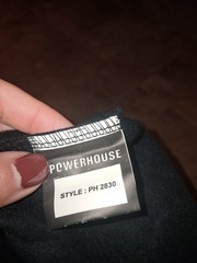 Powerhouse Gym USA Weightlifting Shirt Oversized Cropped Adult Sz XL/XXL PH 2830
