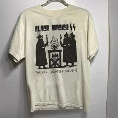 Black Magick SS Shirt, Black Magick SS Retro Style White Unisex Shirt WA2082