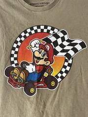 Nintendo Super Mario Kart Tan Mens Sz small T-Shirt 2018
