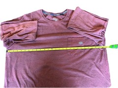 Dickies Temp-iQ Work T-Shirt Sz 3XL Performance Pullover Tee Maroon Long Sleeve